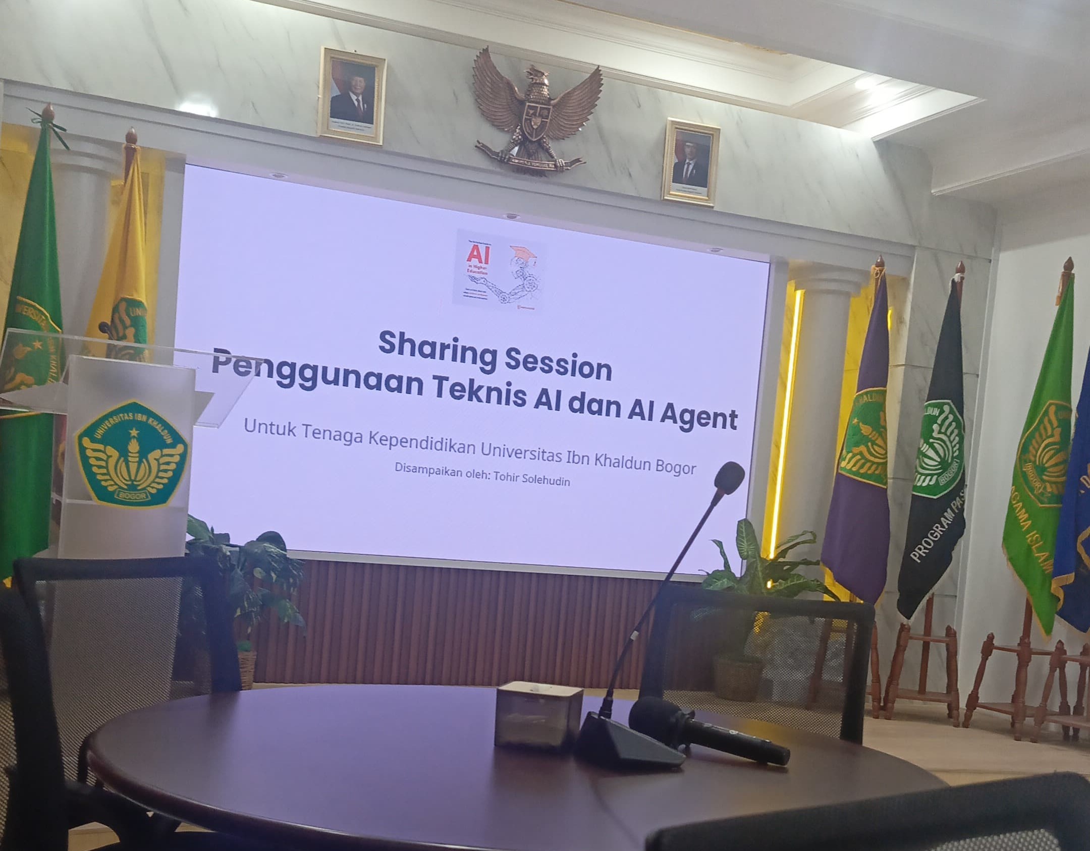 Poster Sharing Session Artificial Intelligence dengan tema “Penggunaan dan Implementasi Teknis AI dan AI Agent